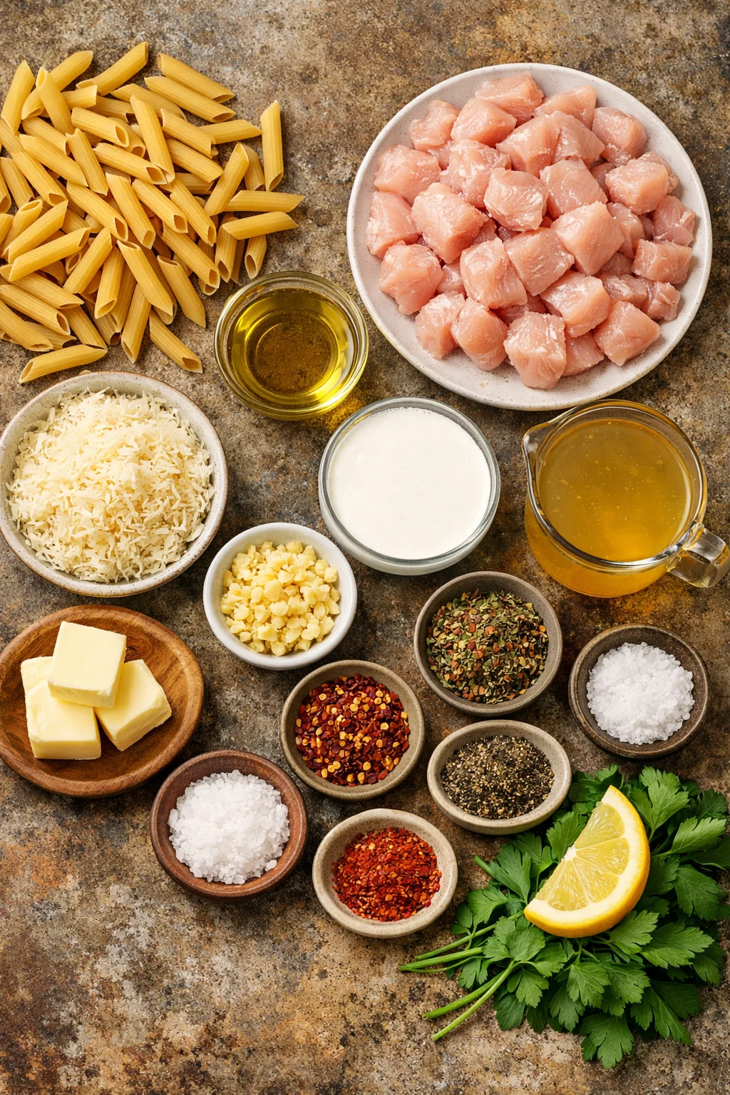 Easy Garlic Parmesan Chicken Pasta Recipe