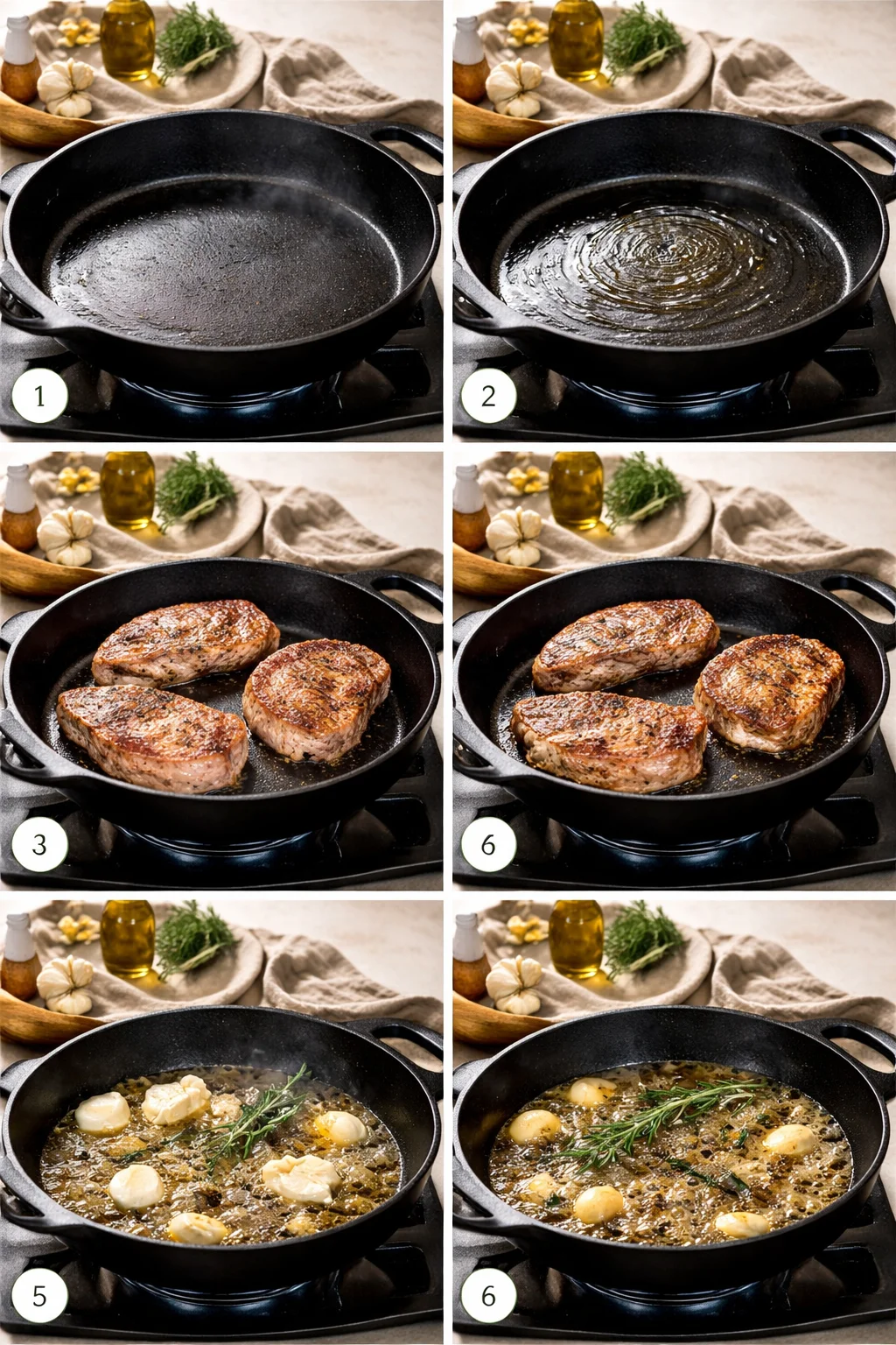 Garlic Butter Pan Seared Pork Chops (20-Minutes)