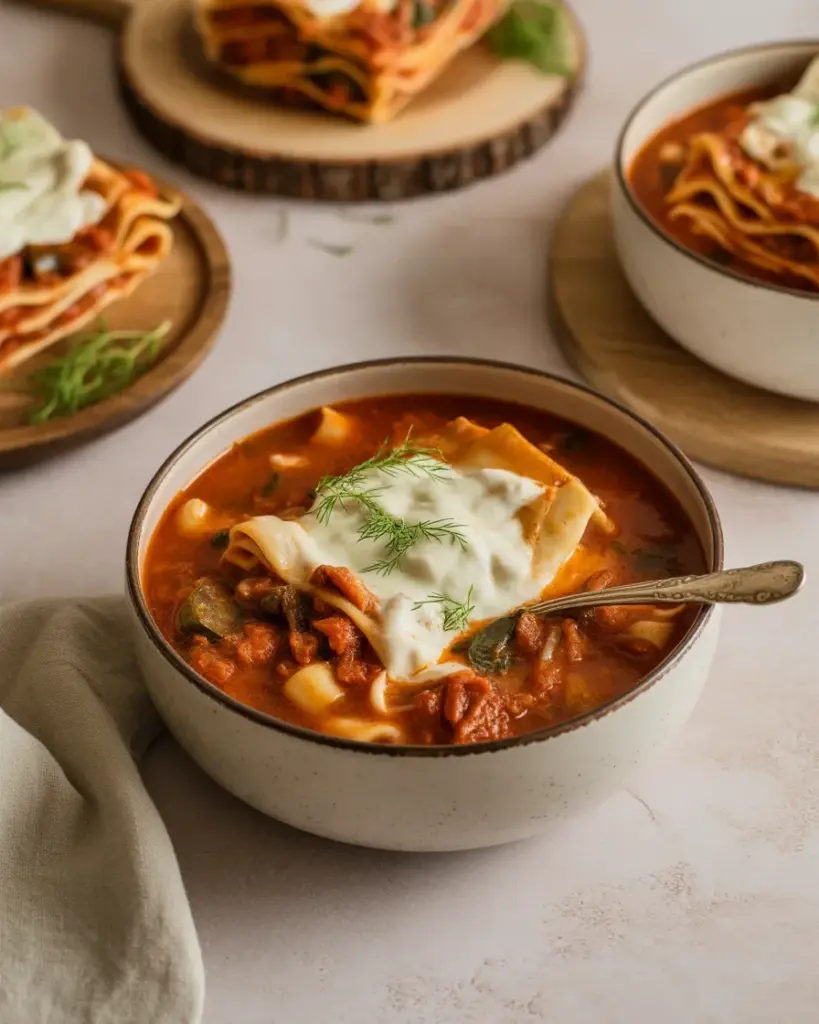 Gluten Free Lasagna Soup (Dairy Free)