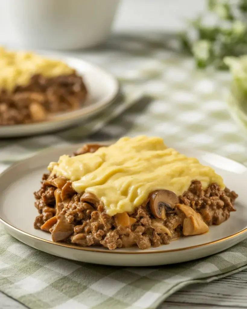 Keto Beef Stroganoff Casserole