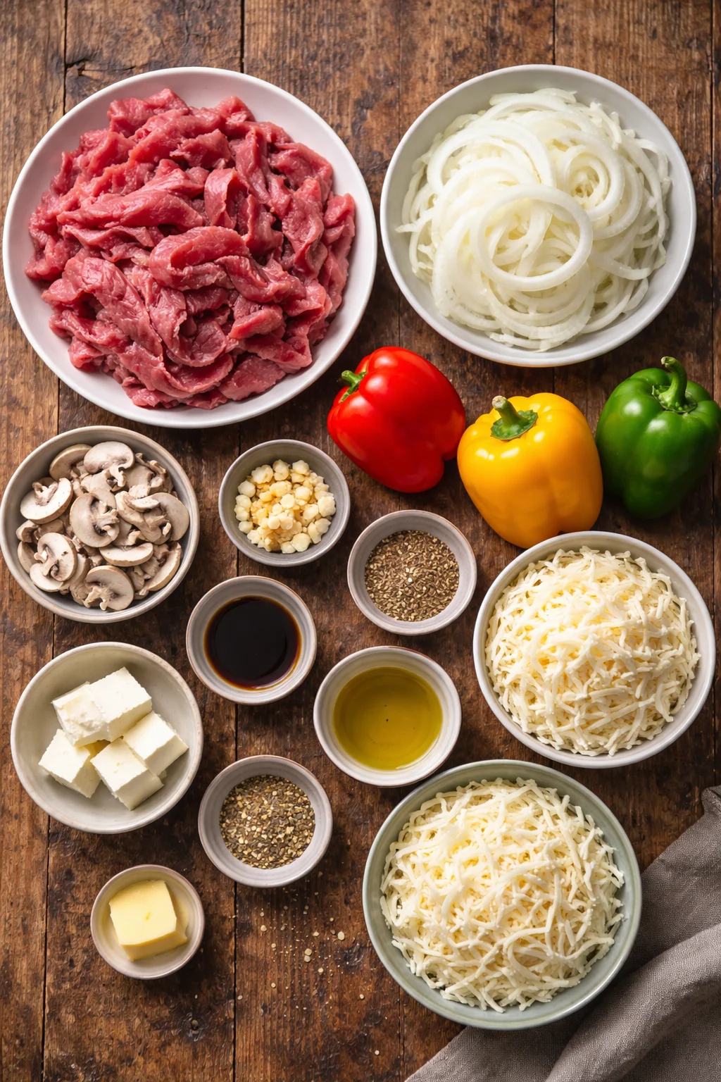 Low Carb Philly Cheesesteak Casserole