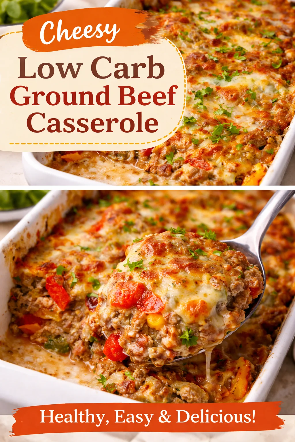 Low Carb Philly Cheesesteak Casserole