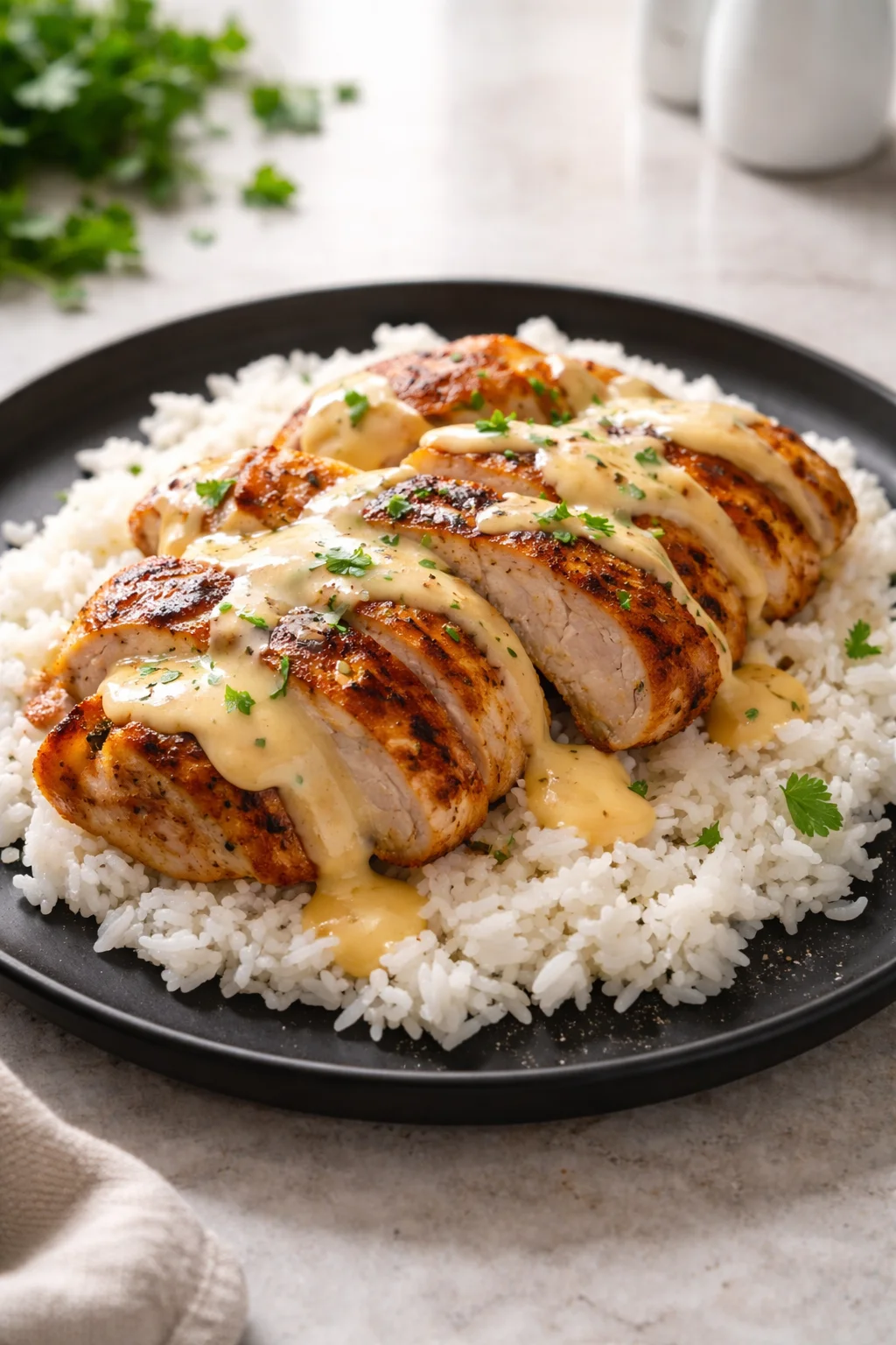 Mexican Chicken with Cheese Sauce
