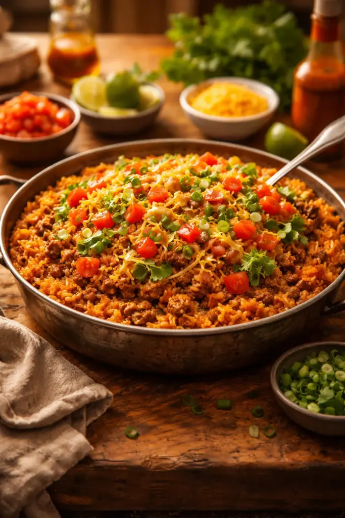 one pan Taco Rice recipe