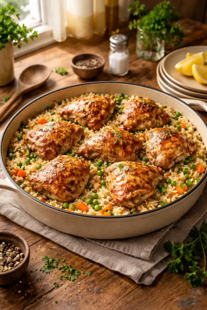 ONE-POT Chicken & Rice That’s Gluten & Dairy Free