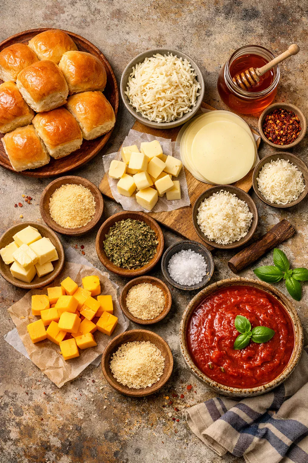 PEPPERONI PIZZA HAWAIIAN ROLLS