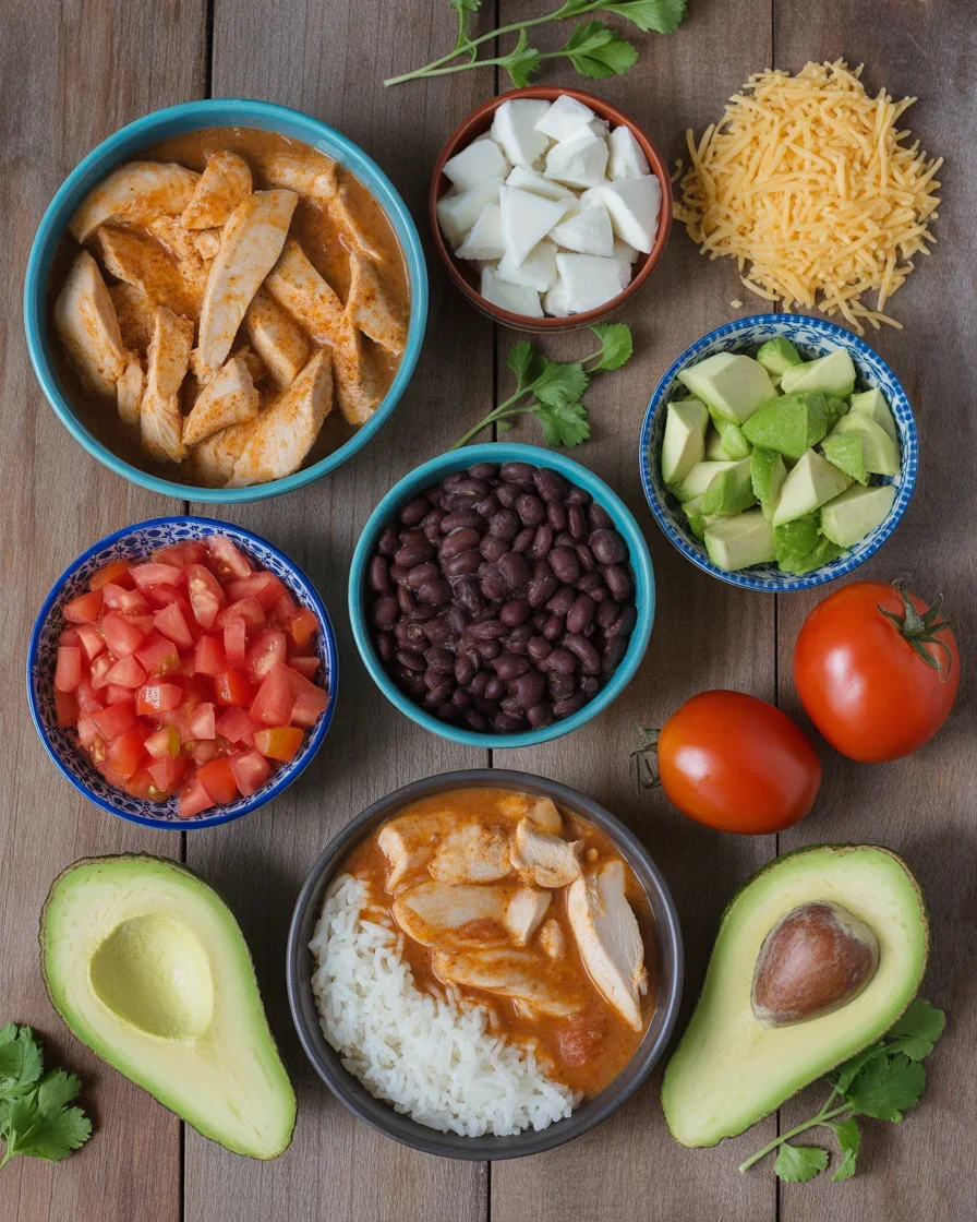Quick & Easy Instant Pot Weeknight Chicken and Rice Burrito Bowls