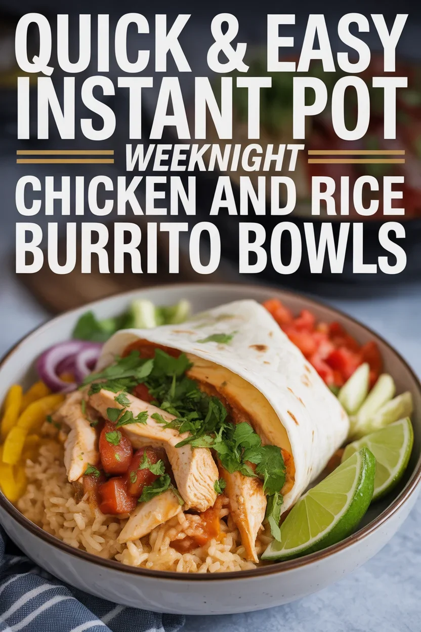 Instant Pot Weeknight Chicken and Rice Burrito Bowls