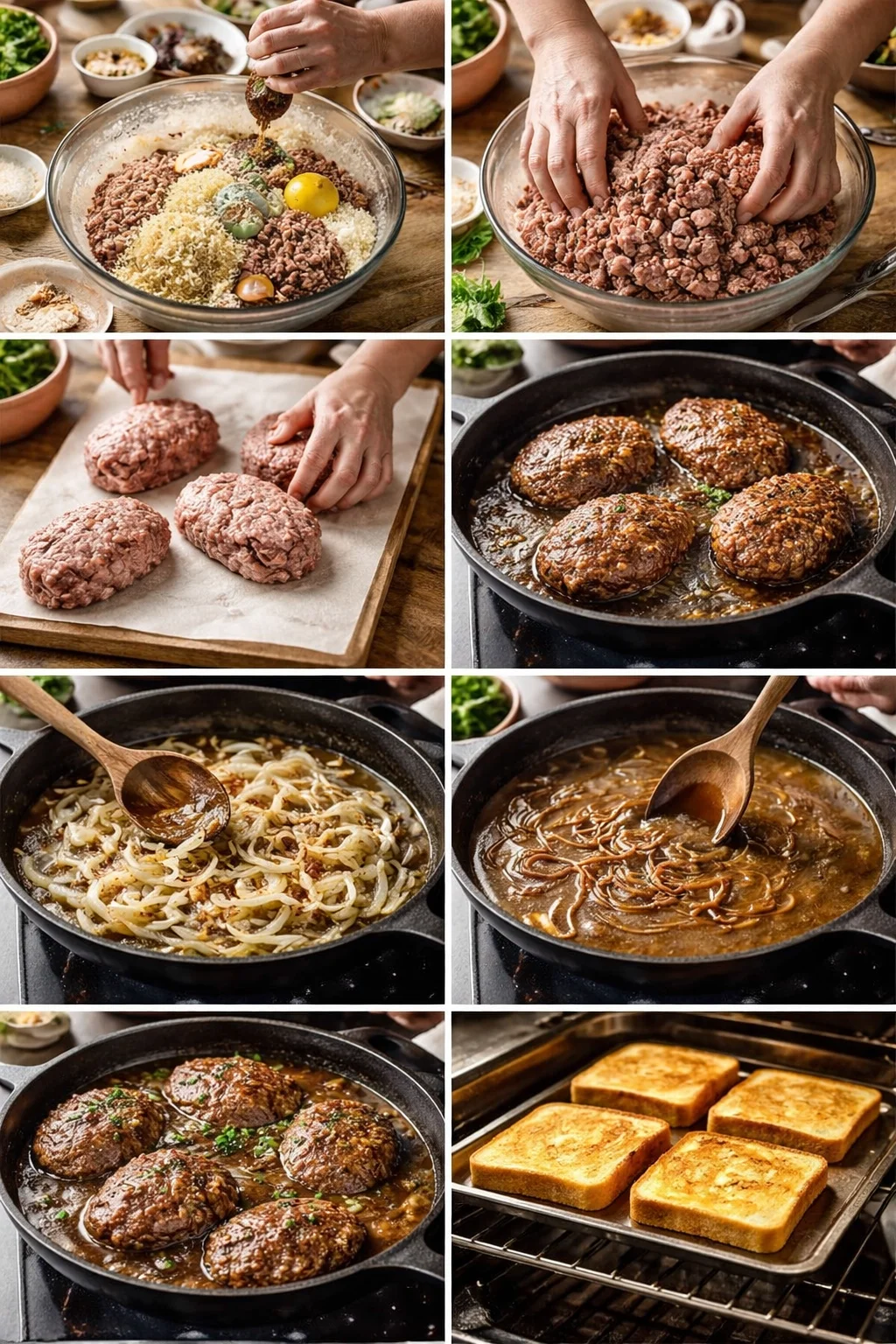 SALISBURY STEAK TEXAS TOAST