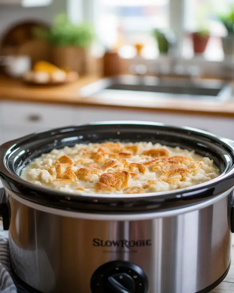 SLOW COOKER 5-INGREDIENT RICE PUDDING