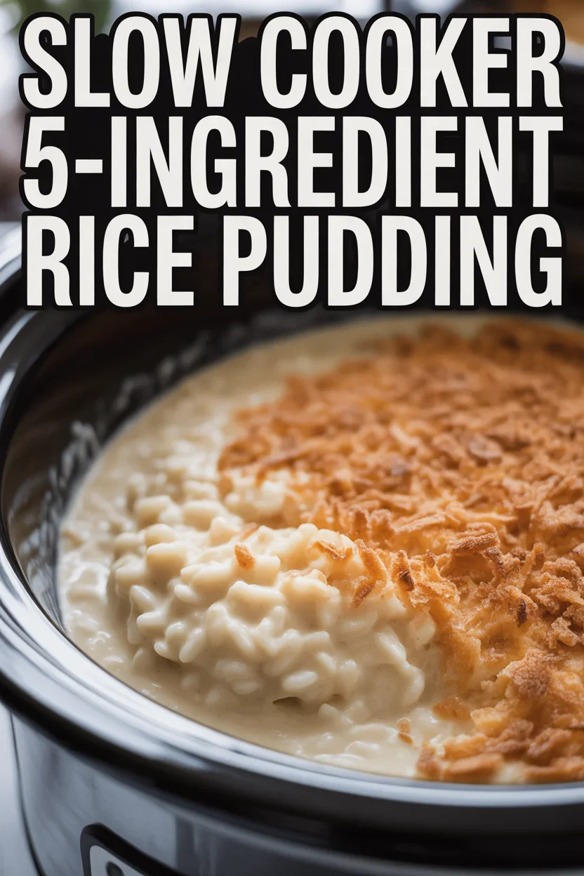 SLOW COOKER 5-INGREDIENT RICE PUDDING