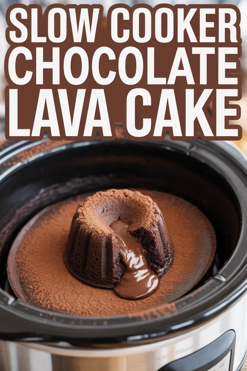 Slow Cooker Chocolate Lava Cake
