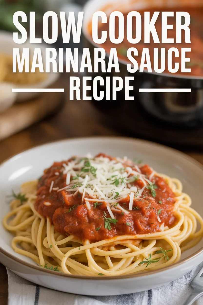 Slow Cooker Marinara Sauce Recipe