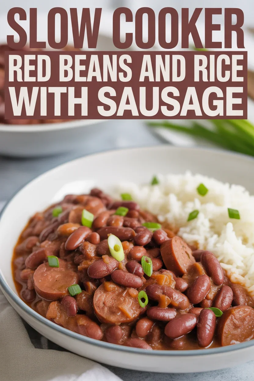 Slow Cooker Red Beans and Rice With Sausage