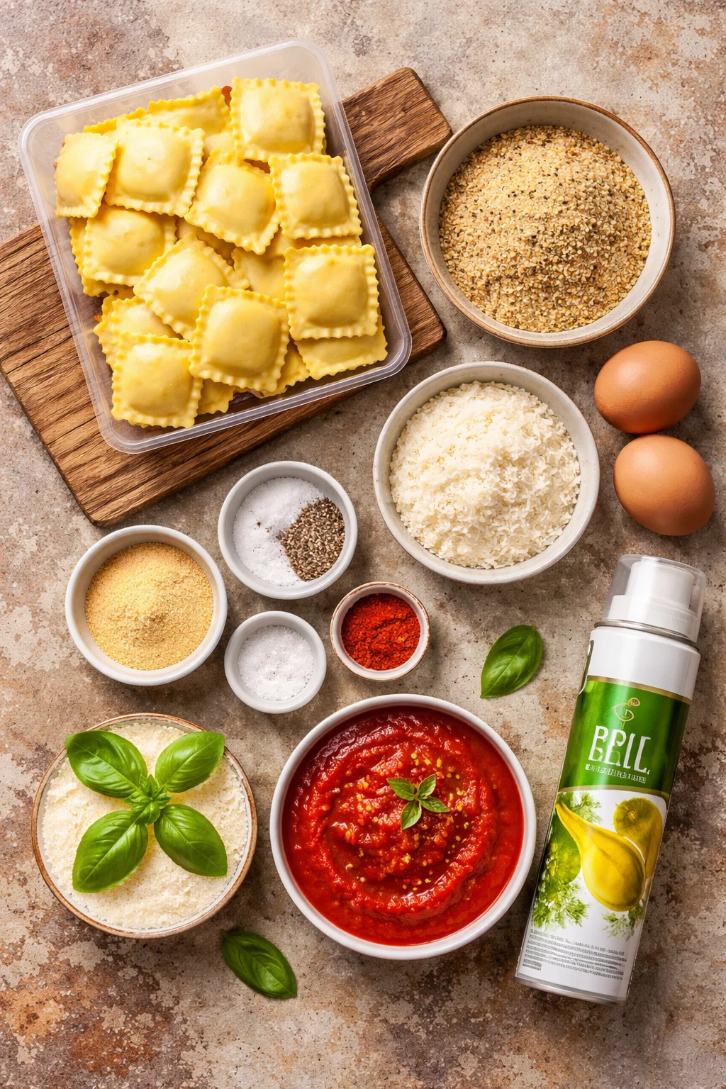 Toasted Ravioli in Air Fryer or Oven