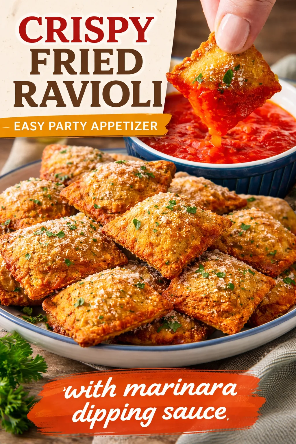 Toasted Ravioli in Air Fryer or Oven
