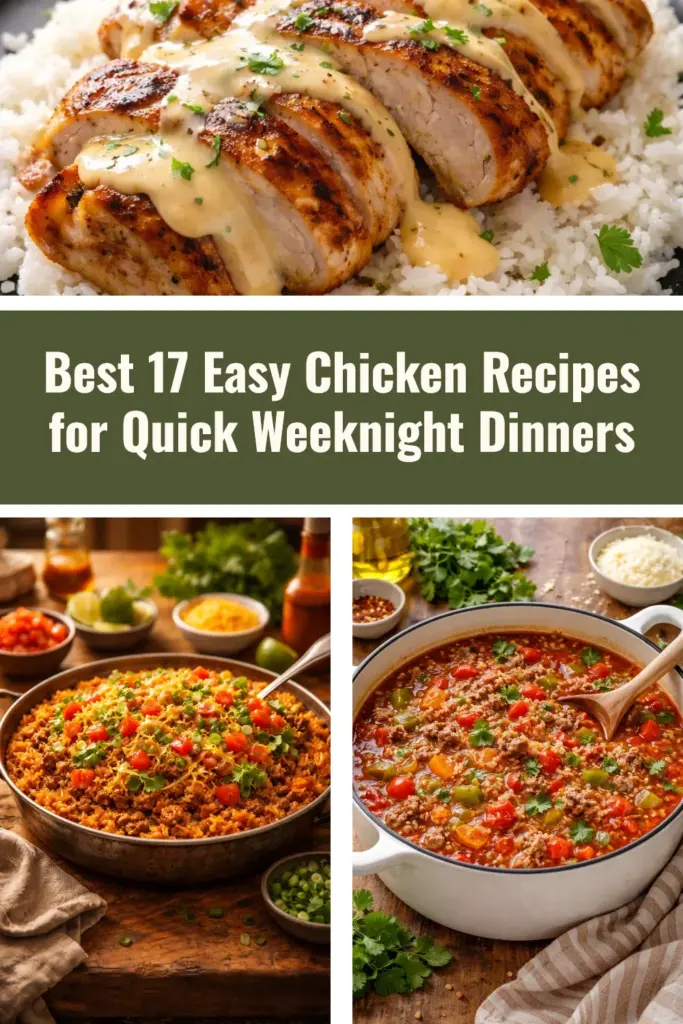Best 17 Easy Chicken Recipes for Quick Weeknight Dinners