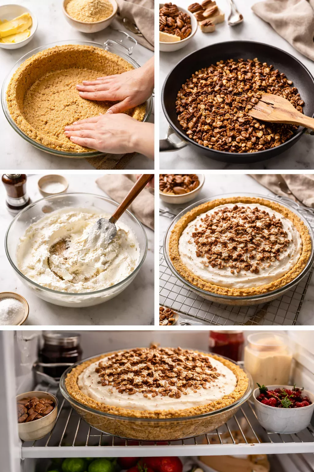 PECAN CREAM DEEP DISH PIE