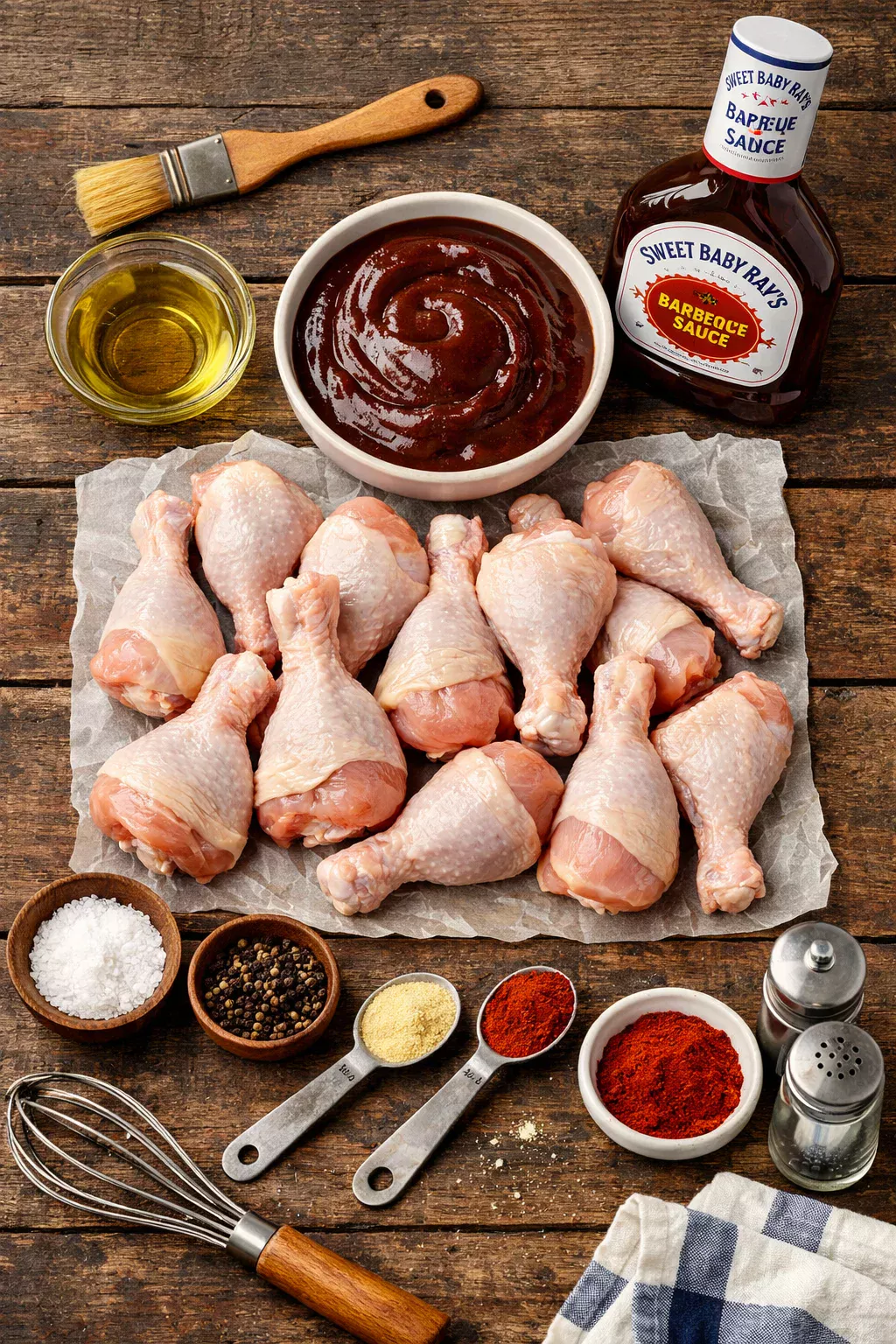 SLOW COOKER SWEET BABY RAY’S CHICKEN DRUMSTICKS