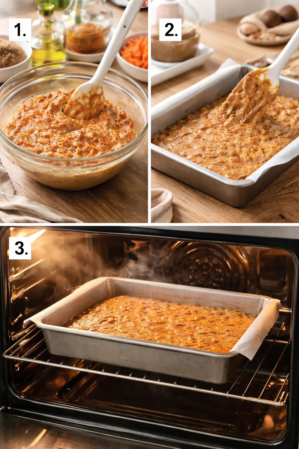 4 Ingredient carrot cake bars