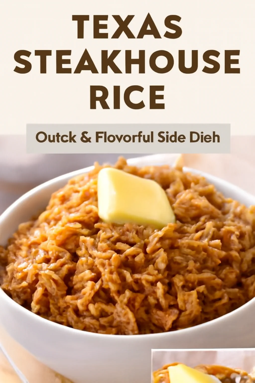 4-INGREDIENT STICK OF BUTTER RICE