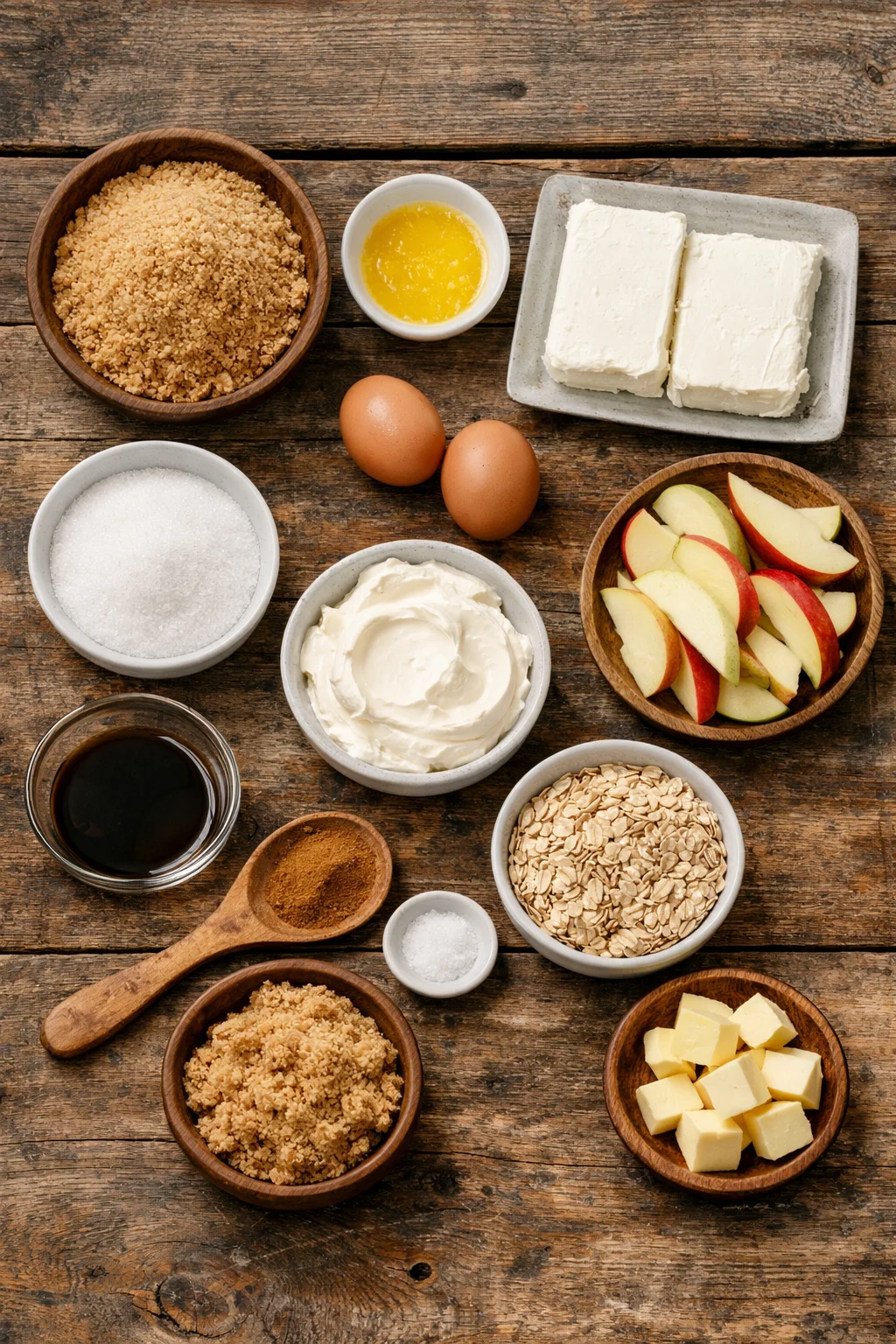 Apple Crisp Mini Cheesecakes