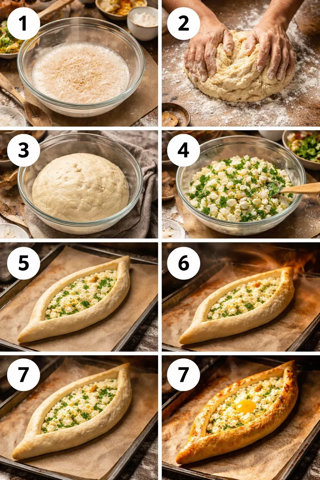 Baked Cheese Pie (Turkish Cheese Pide)