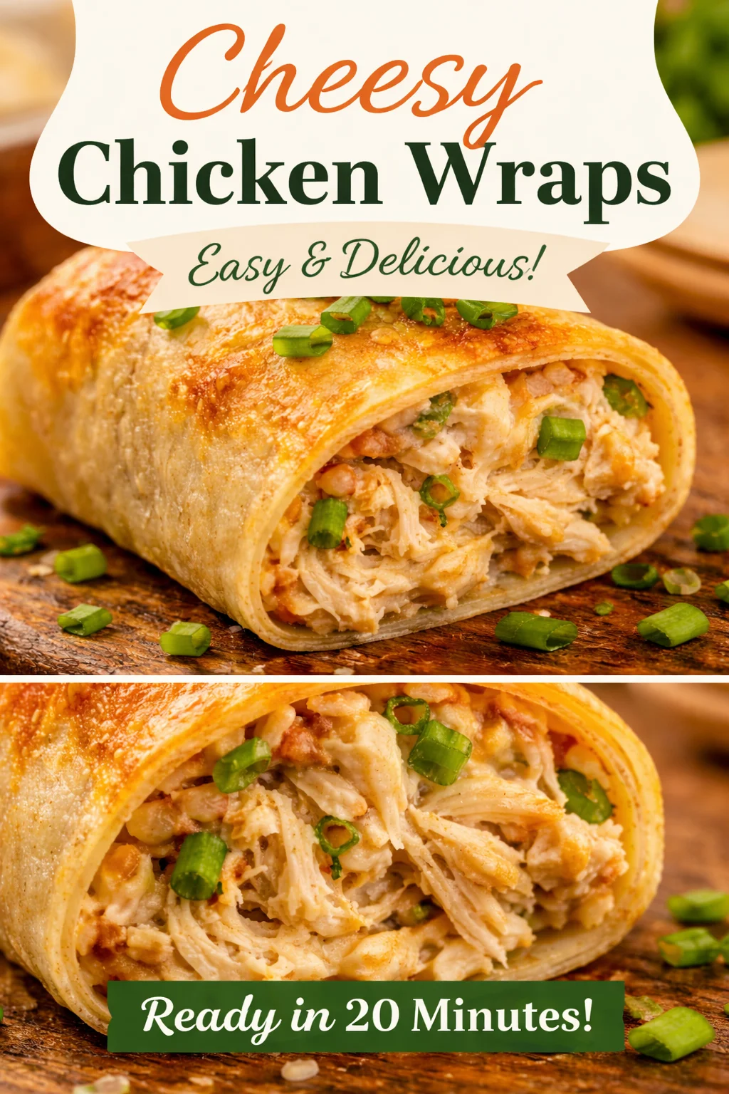 Baked Chicken Chimichangas