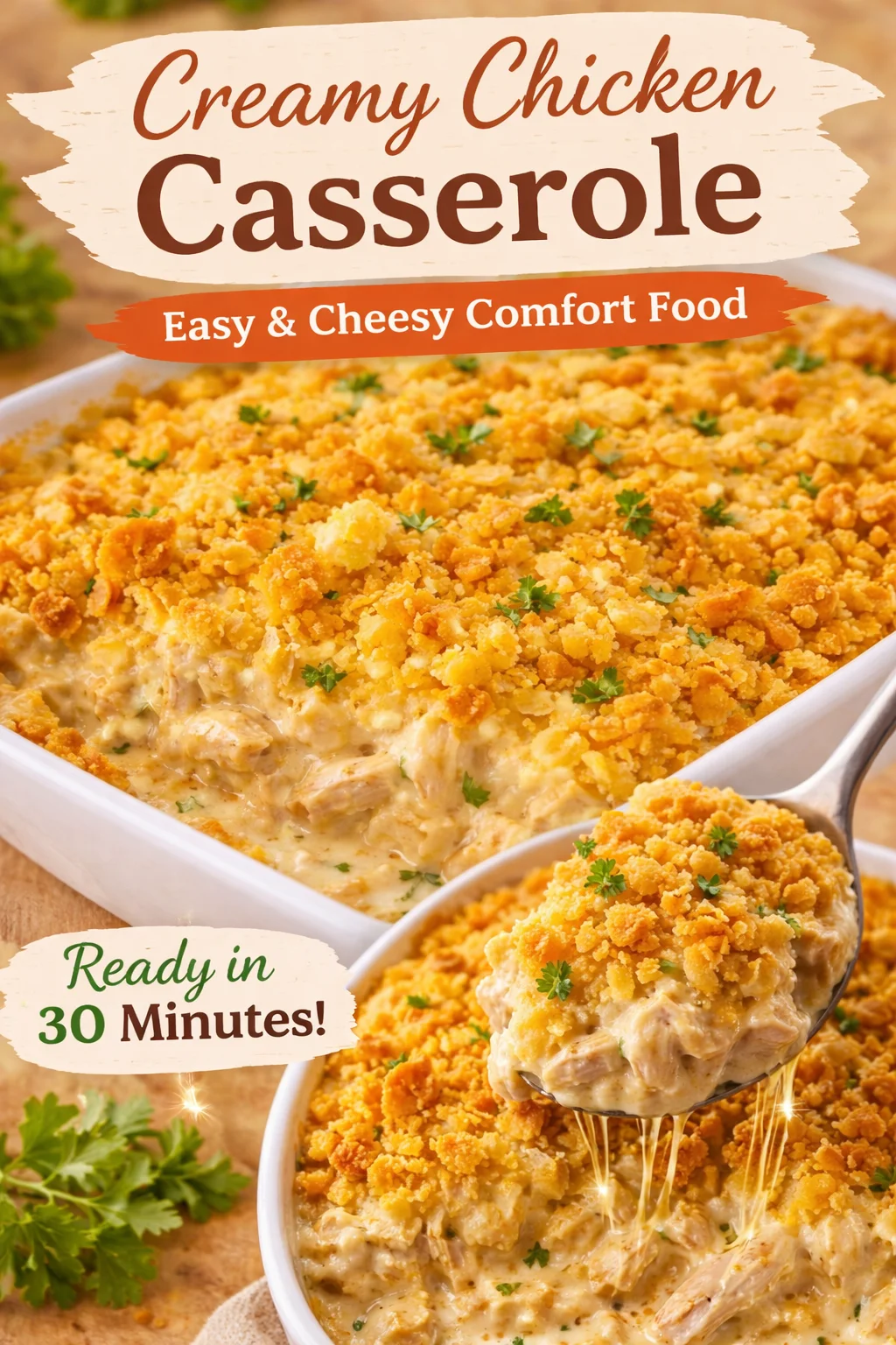 Chicken Casserole with Ritz Crackers