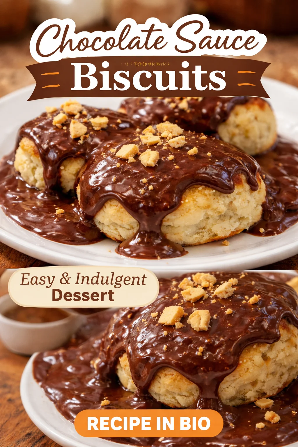 Chocolate Gravy and Biscuit