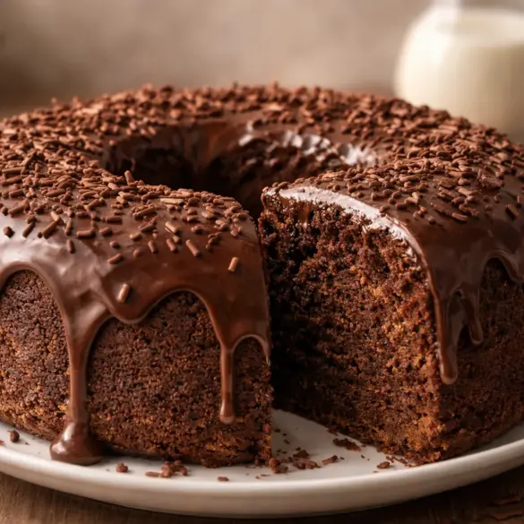 Delicious Condensed Milk Chocolate Cake with creamy ganache topping
