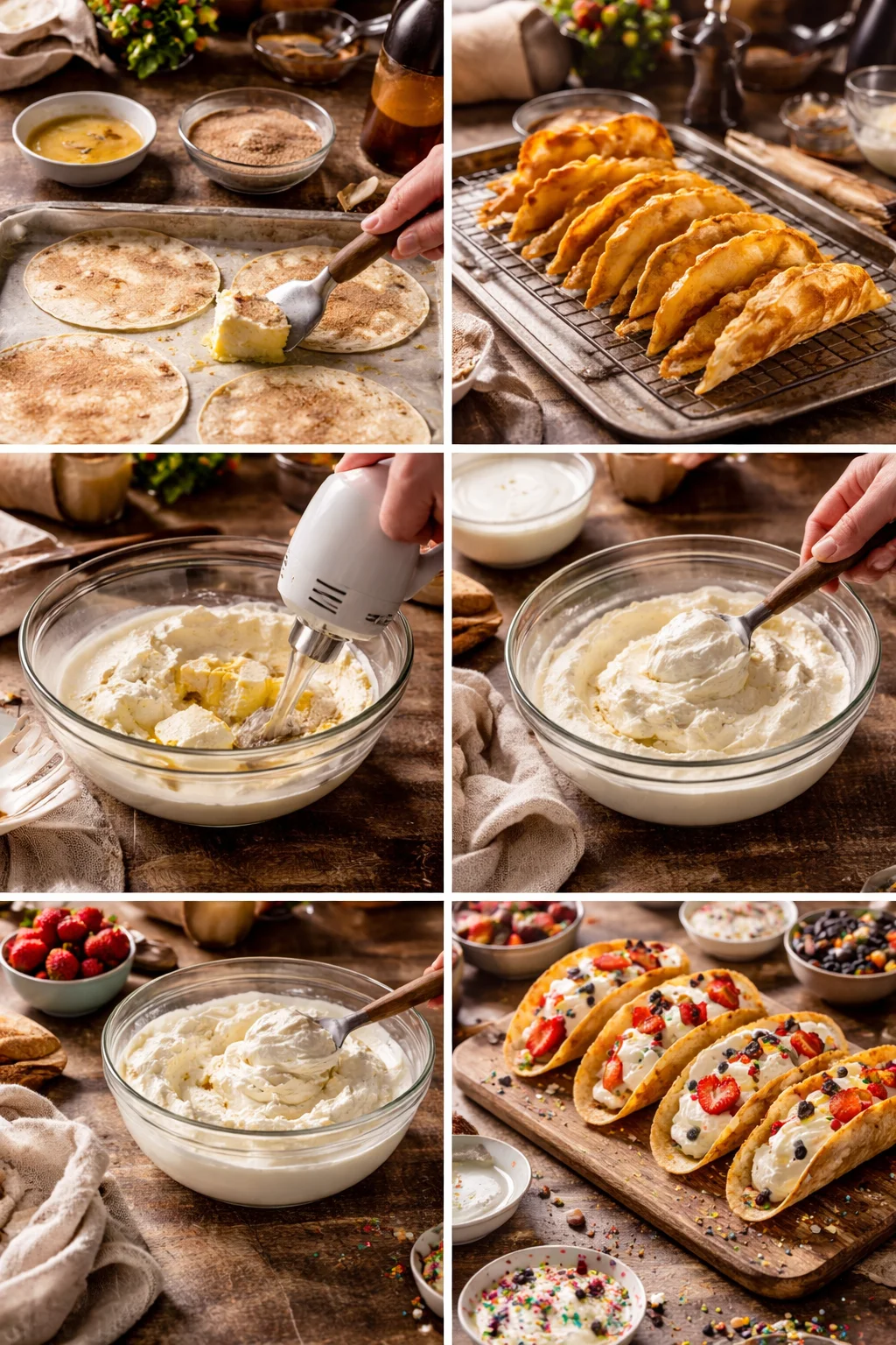 Cookie Dough Cheesecake Ice Cream Tacos