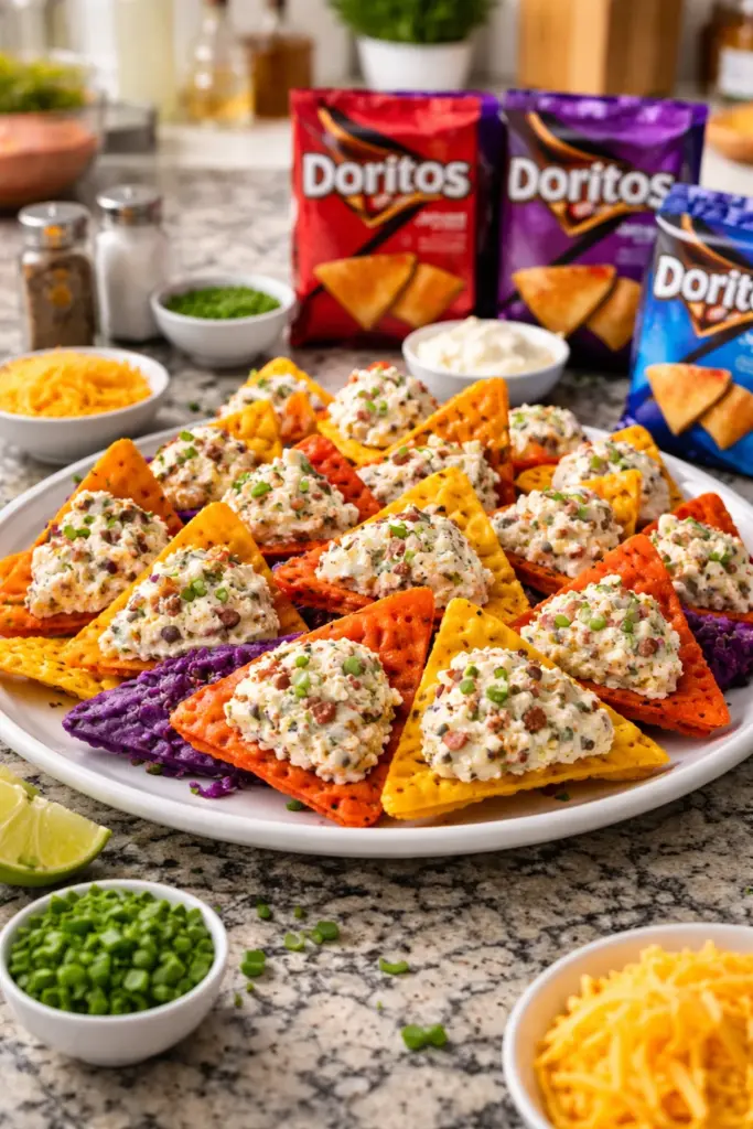 Cream Cheese and Bacon Stuffed Doritos