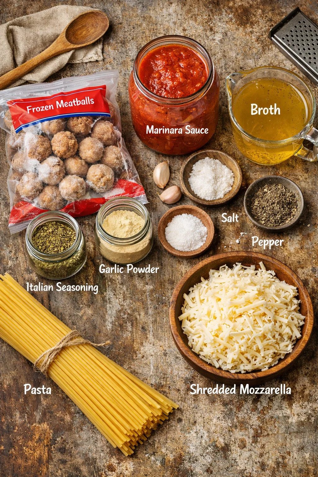 Easy Crockpot Pasta And Meatballs