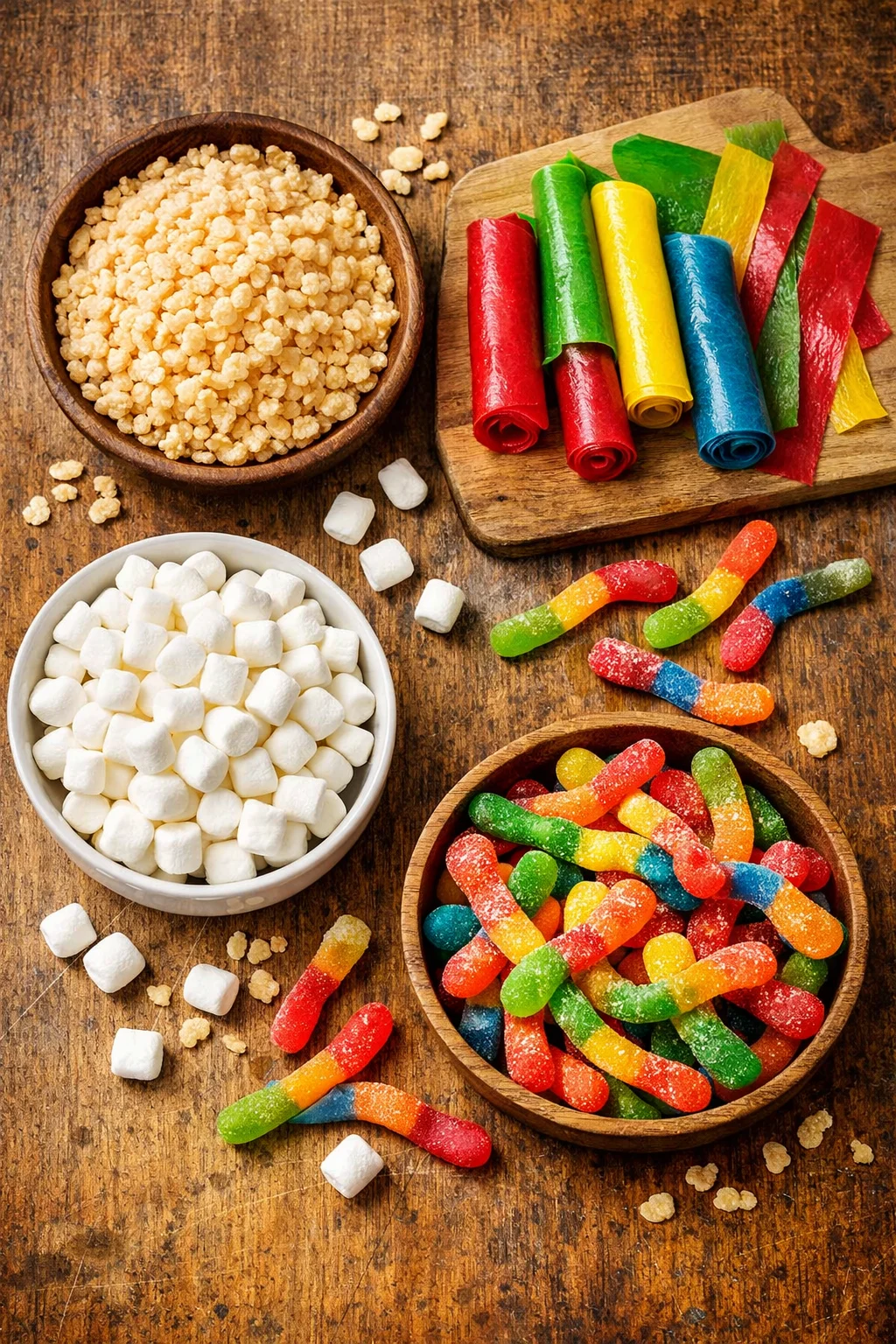 Gummy Worm Dragon Roll Dessert Sushi