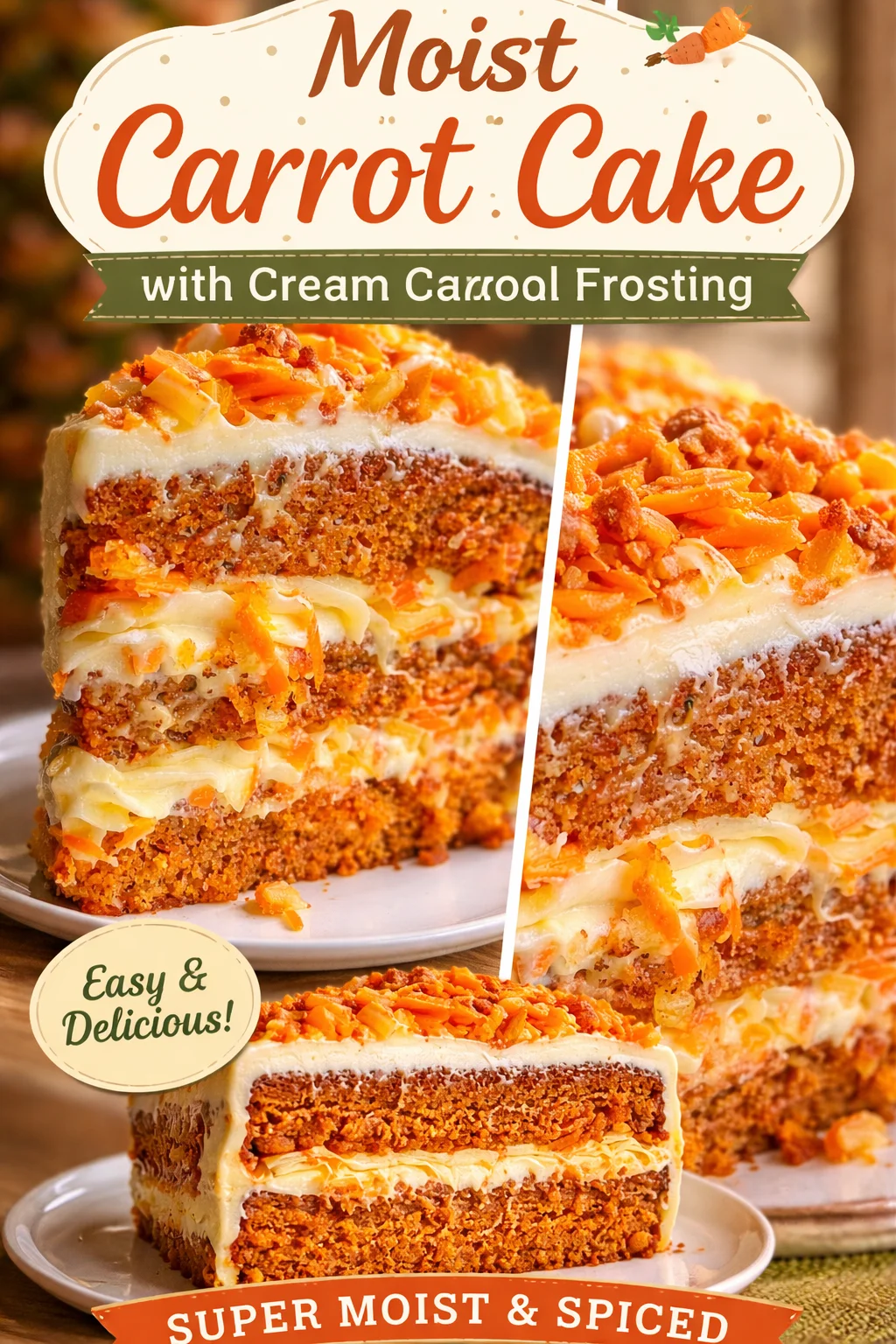Hawaiian Carrot Pineapple Cake