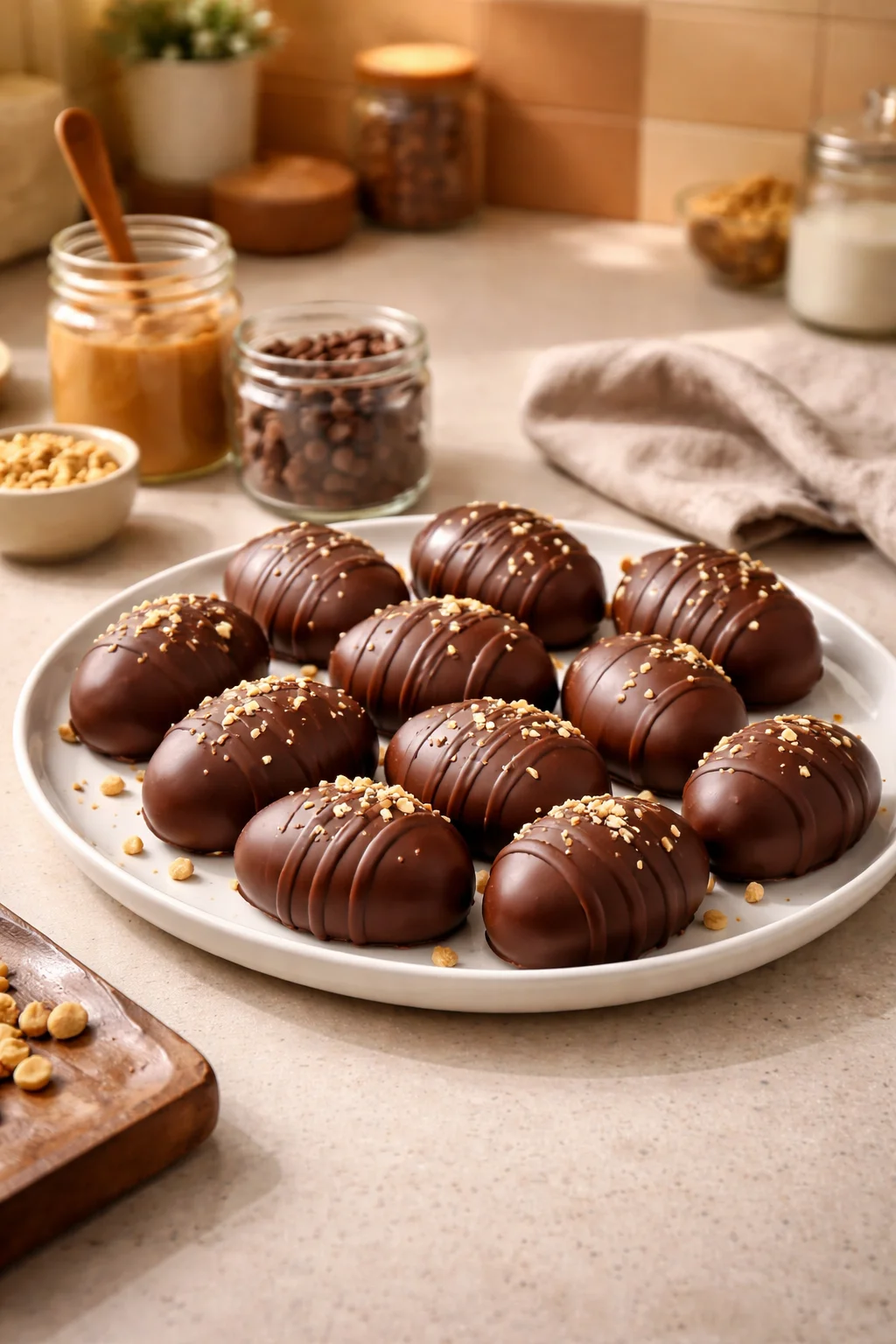 Homemade Reese’s-Style Peanut Butter Eggs