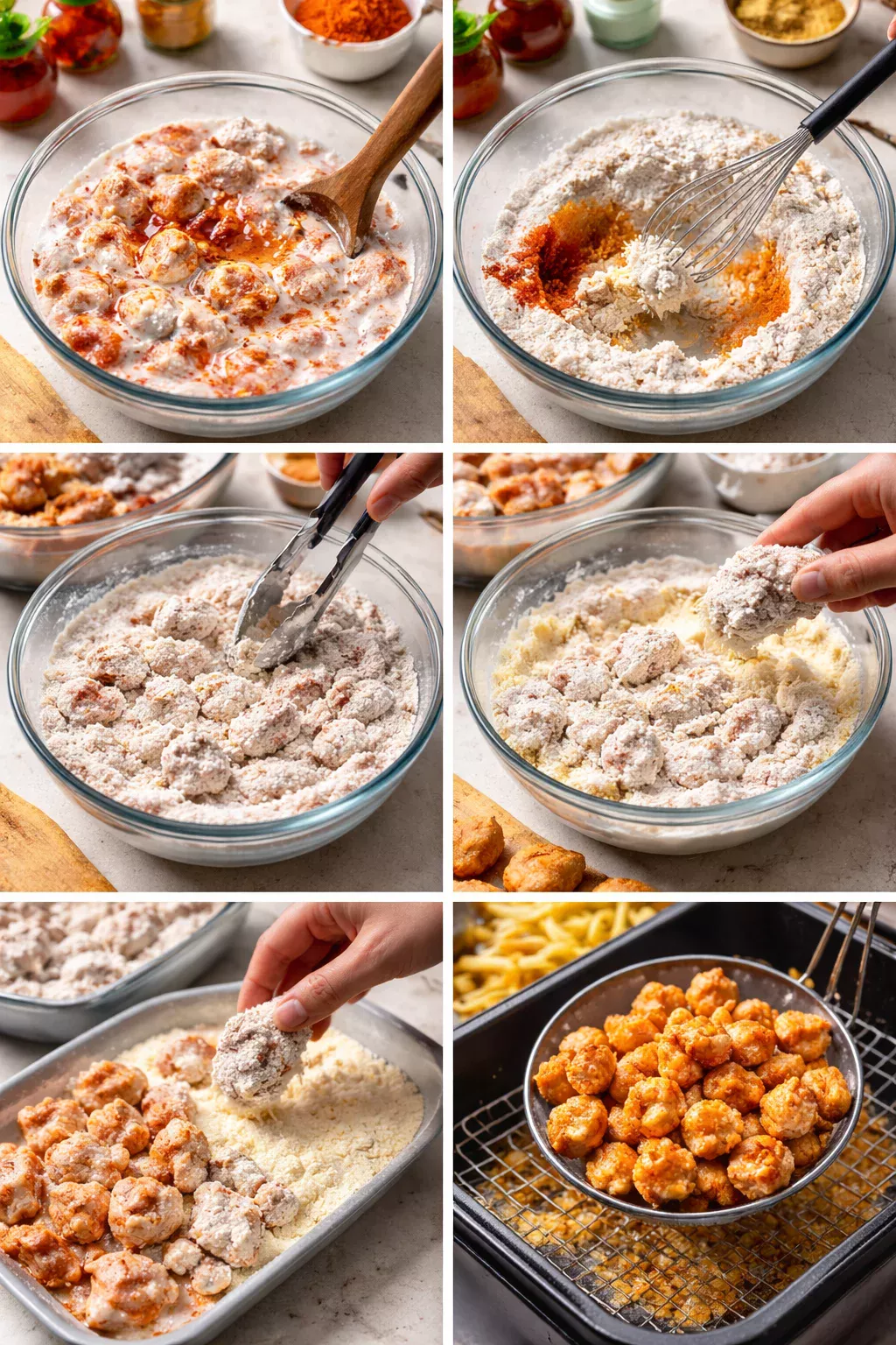 KFC-Style Crispy Chicken Popcorn