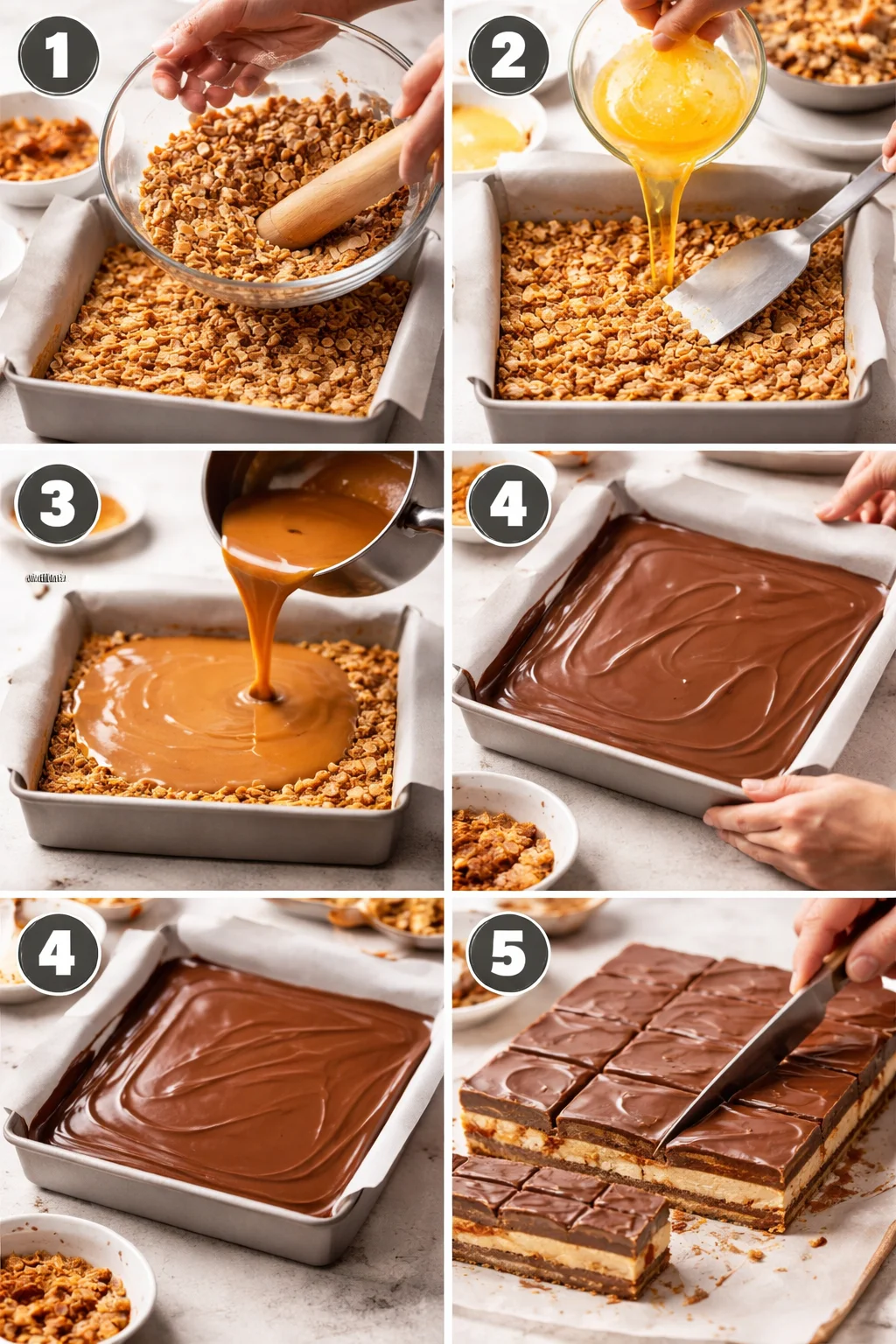 No Bake Caramel Pretzel Crack Bars