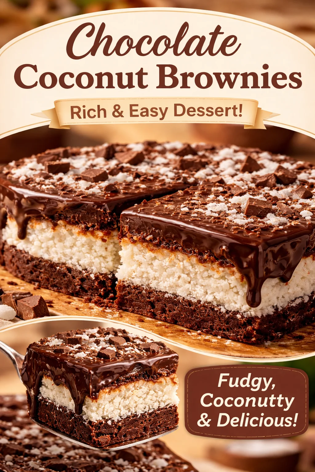 No-Bake Chocolate Coconut Cake