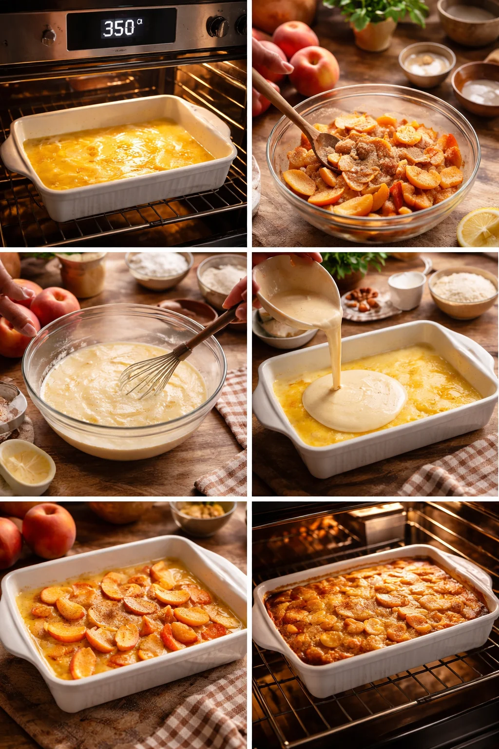 Old Time Oven Peach Cobbler