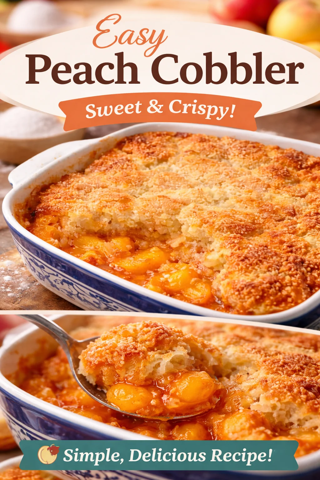Old Time Oven Peach Cobbler