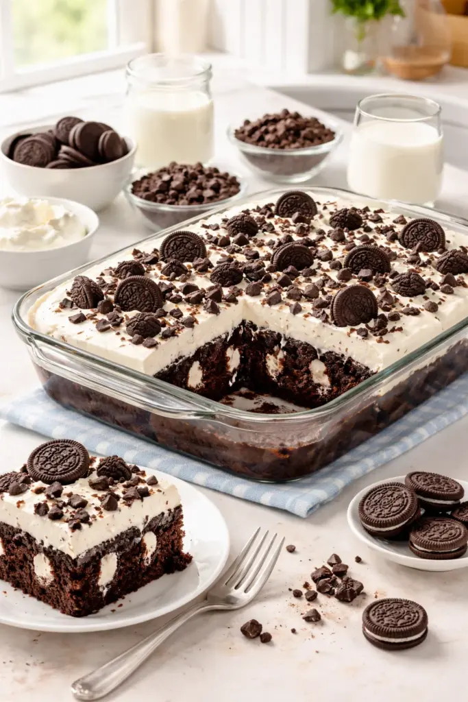 OREO POKE CAKE