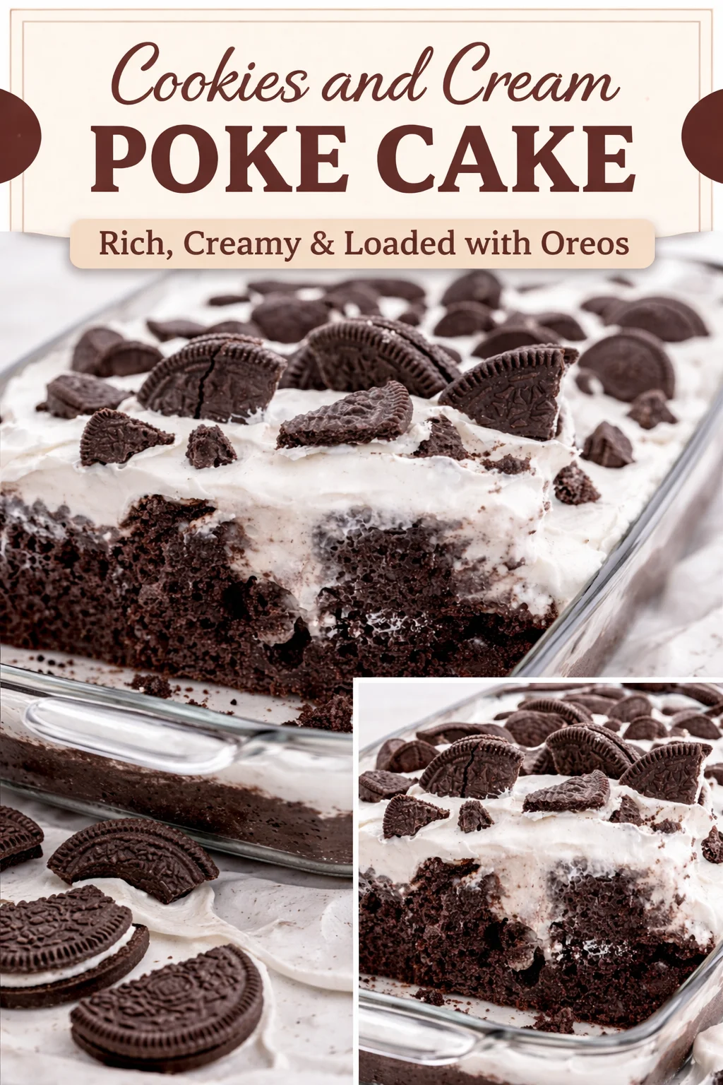 OREO POKE CAKE