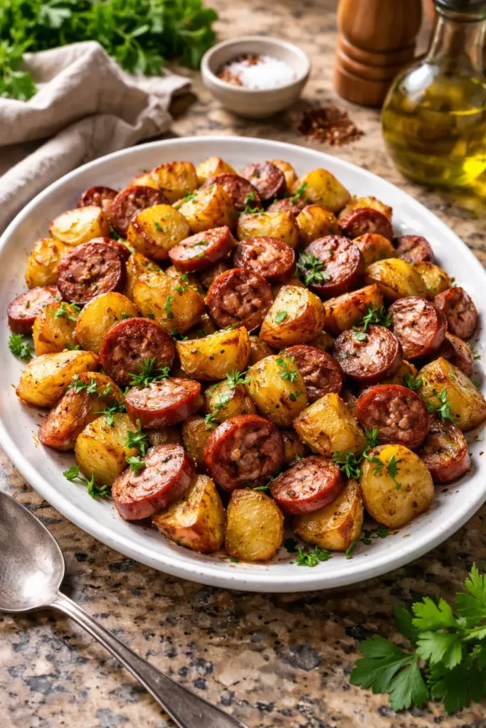 Oven Roasted Potatoes and Sausage