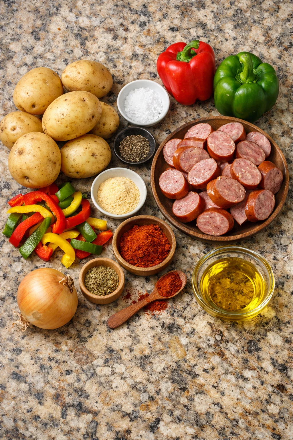 Oven Roasted Potatoes and Sausage