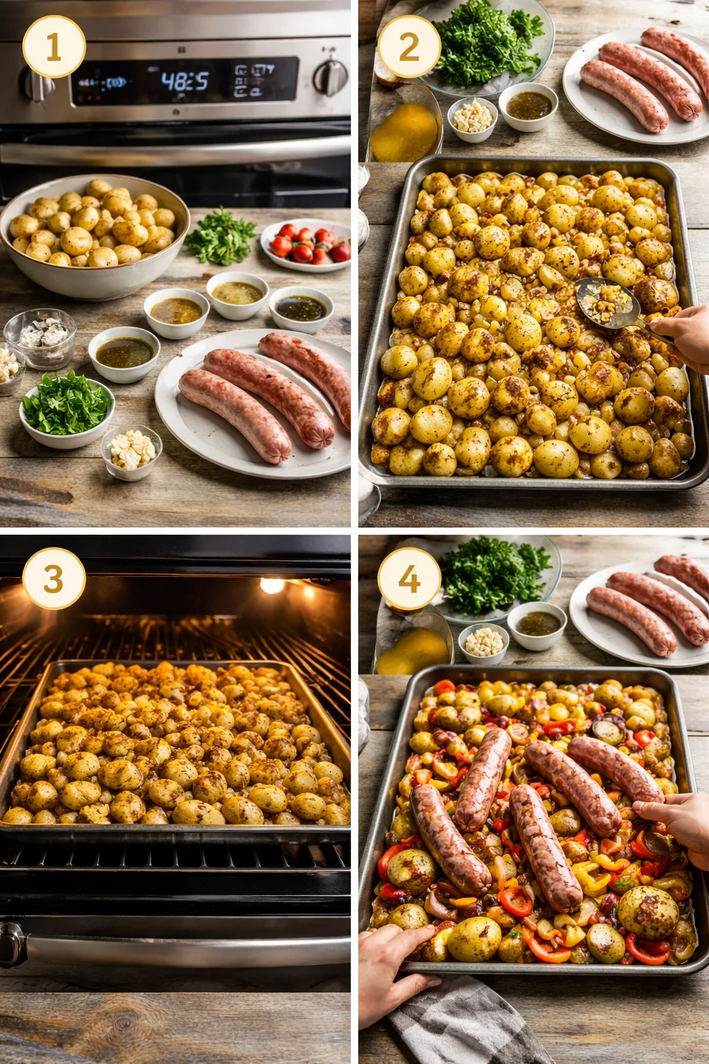Oven Roasted Potatoes and Sausage
