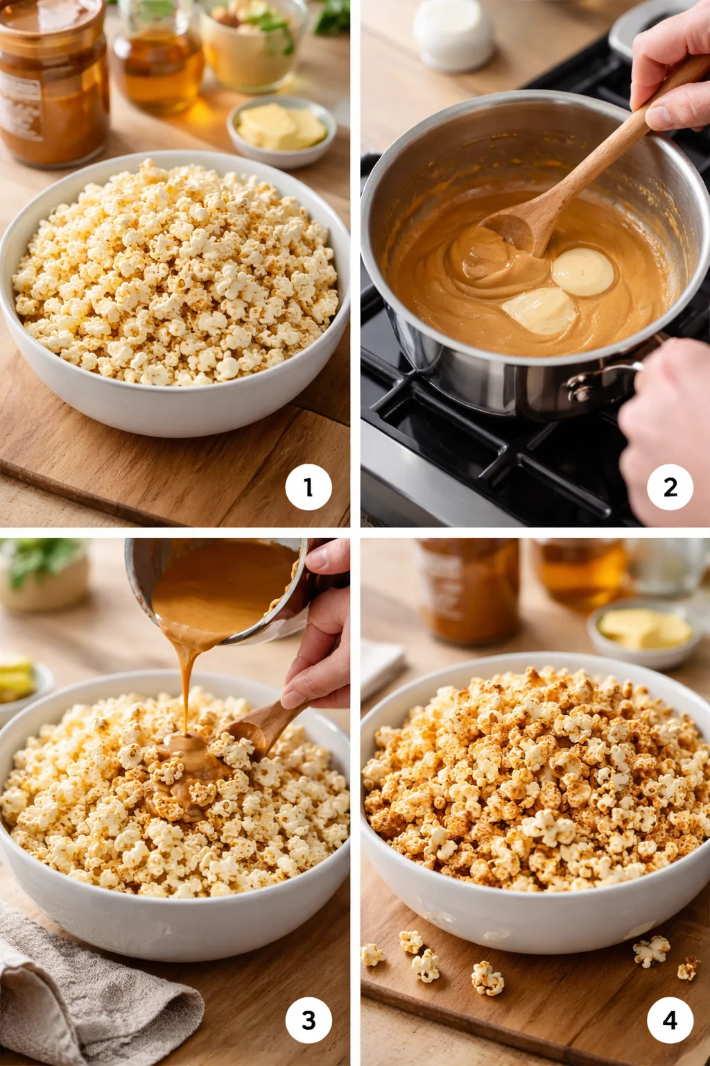 PEANUT BUTTER POPCORN
