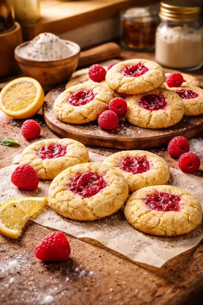 Soft & Chewy Raspberry Sugar Cookies