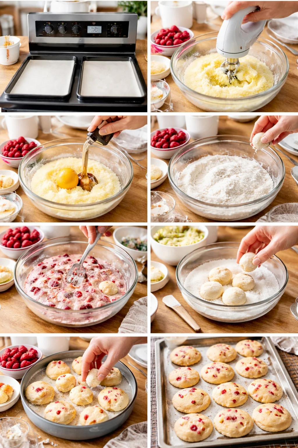 Soft & Chewy Raspberry Sugar Cookies